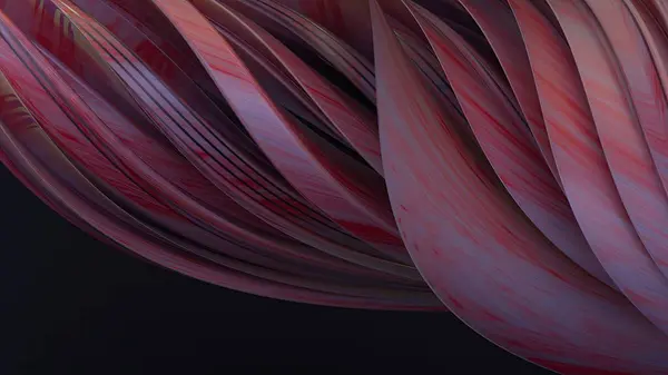 Pembe Islak Kumaş Perde benzeri kıvrımlı Modern Zarif Eğrisi Modern 3D Çizim Soyut Arkaplan Yüksek Kaliteli 3D Görüntü