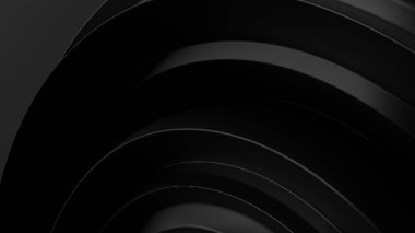 Siyah Hassas Pop Kültürü Modern 3D Soyut Görüntü Arkaplanı Çarpık Kıvrımlı Yüksek Kaliteli 3D Görüntü