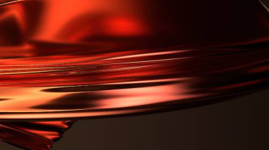 Metal Dalga benzeri Tabak Gökkuşağı Yansıması Hassas Pop Kültür Modern 3D Çizim Soyut Arkaplan Yüksek Kaliteli 3d