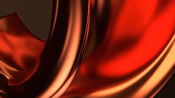 Metal Dalga benzeri Tabak Gökkuşağı Yansıması Lüks Tutkulu Modern 3D Görüntü Özeti Yüksek Kaliteli 3D Görüntü