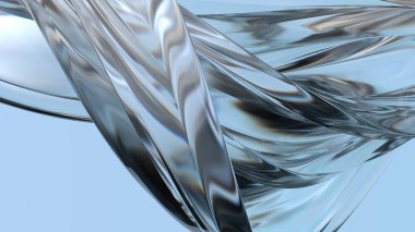 Dalgalı İnce Tabak Mor Bezier Eğrisi Şık Modern 3D Soyut Arkaplan Yüksek Kaliteli 3D Görüntü