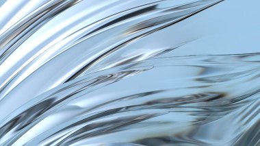 Dalgalı İnce Tabak Mor Bezier Eğri Tutkulu Modern 3D Soyut Arkaplan Yüksek Kaliteli 3D Görüntü