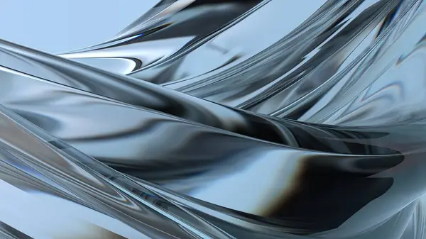 Dalgalı İnce Tabaka Çarpık Mor Bezier Eğrisi Çağdaş Zarif 3D Soyut Arkaplan Yüksek Kaliteli 3D Görüntü