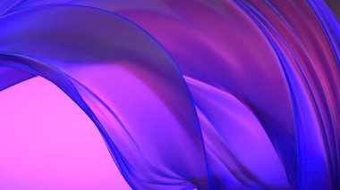 Dalgalı İnce Tabaka Çarpık Mor Çağdaş Modern Zarif Modern 3D Çizim Soyut Arkaplan Yüksek Kaliteli 3d