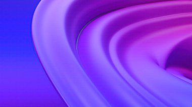 An elegant and modern 3D rendering of an abstract background featuring twisted flat and pop curves in purple and blue, conveying a sense of luxury. High quality 3d illustration clipart