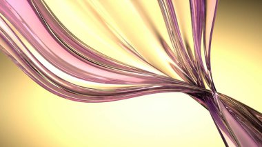 An elegant and modern 3D rendering of an abstract background featuring fresh, beautiful yellow and delicate purple colors with a sense of luxury. High quality 3d illustration clipart