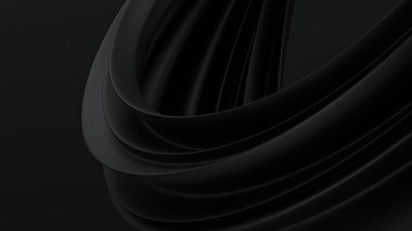 Pürüzsüz bir atmosferi olan soyut bir arka plan. Siyah mat yüzeyi, hassas modern tasarımı ve modern 3 boyutlu tasarımı var. Yüksek kalite 3d illüstrasyon
