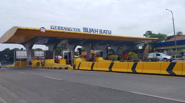 Bandung Indonesia Maret 2023 Pintu Tol Buah Batu Dengan Latar — Stok Foto