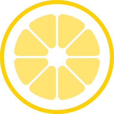 Limon dilimi vektör çizim