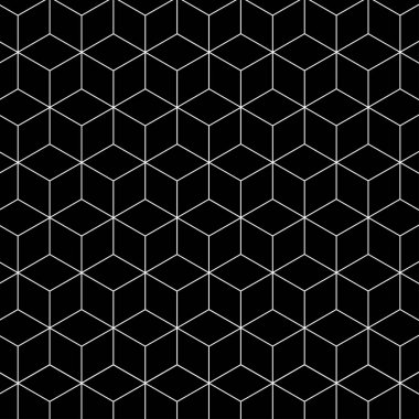 Kusursuz Küp Vektör Deseni Çizimi