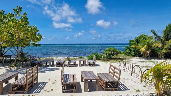Paradise Maldives Only White Beaches Turquoise Water Male Maafushi Gulhi — Stock Photo, Image