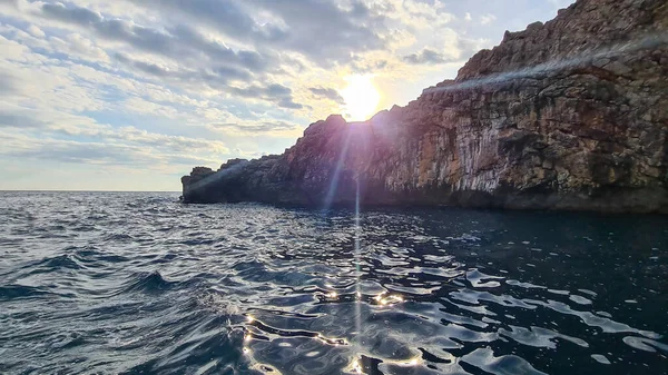 Exploração Terras Águas Golfo Kotor Mar Adriático Montenegro — Fotografia de Stock