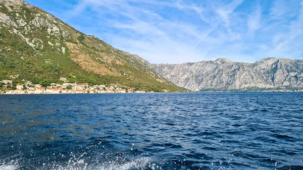 stock image Exploration from land and water of the Bay of Kotor on the Adriatic Sea, Montenegro