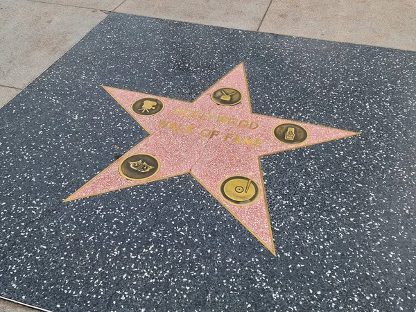 Hollywood Walk Fame Στη Λεωφόρο Hollywood Στο Λος Άντζελες — Φωτογραφία Αρχείου