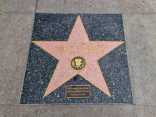 Hollywood Walk Fame Hollywood Boulevard Los Angeles — Zdjęcie stockowe