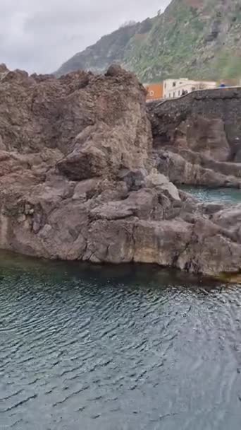 Spettacolari Piscine Naturali Porto Moniz Madeira — Video Stock