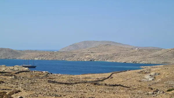 Delos Island Uma Jóia Mar Egeu Detém Rico Significado Mitológico — Fotografia de Stock
