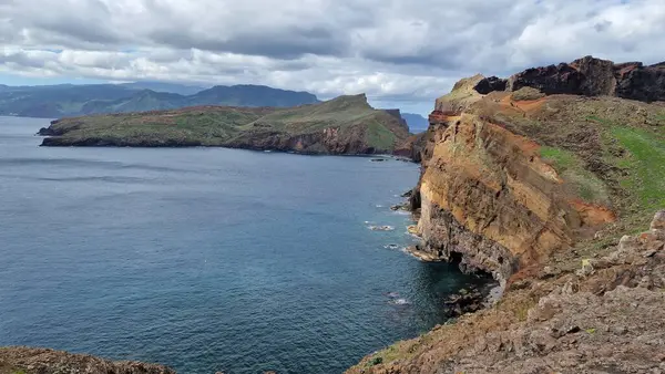 Півострів Сен Лорана Острові Мадейра Приголомшливим Природним Анклавом Відомим Своїми Ліцензійні Стокові Зображення