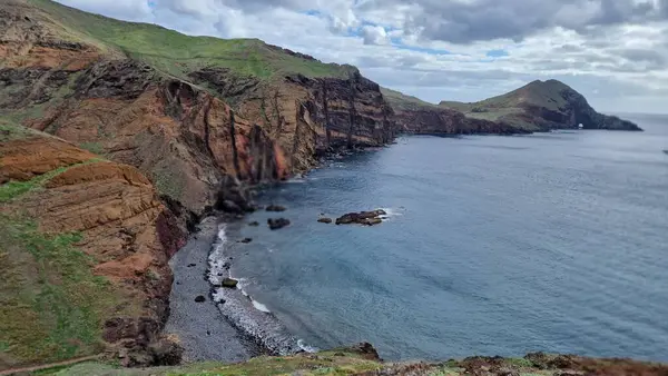 Півострів Сен Лорана Острові Мадейра Приголомшливим Природним Анклавом Відомим Своїми Ліцензійні Стокові Фото