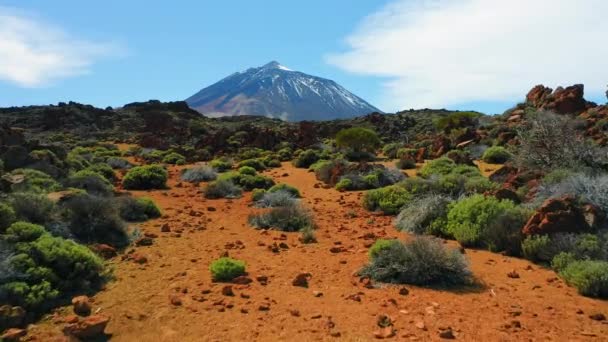 Ponto Mais Alto Espanha Vulcão Teide Parque Nacional Ilha Tenerife — Vídeo de Stock