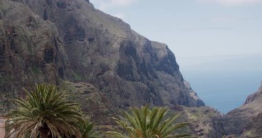 Masca Boğazı ve İspanya 'nın Kanarya Adaları' ndaki Tenerife Adası 'ndaki köy..