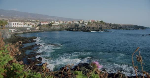 阿尔卡拉小渔村的海岸线 Tenerife 加那利群岛 西班牙 高质量的4K镜头 — 图库视频影像