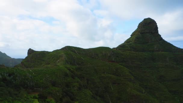 Catena Montuosa Nel Parco Naturale Anaga Tenerife Isole Canarie Spagna — Video Stock
