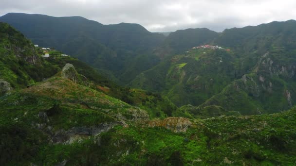 Spanya Kanarya Adaları Tenerife Deki Anaga Doğal Parkı Ndaki Dağ — Stok video