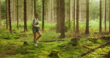 Bir kadın, Ağaç Bayramı 'nın dingin atmosferinin tadını çıkararak bir yaz ormanında yürüyor. Kız elinde bir ladin tohumu taşıyor...