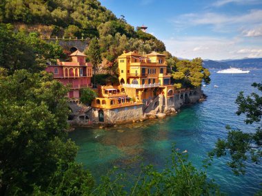 Eski şehir Kotor 'un güzel manzarası, monthe gro