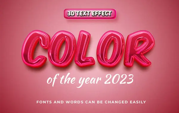 Farbe Des Jahres Kastanienbraun Text Effekt Stil — Stockvektor
