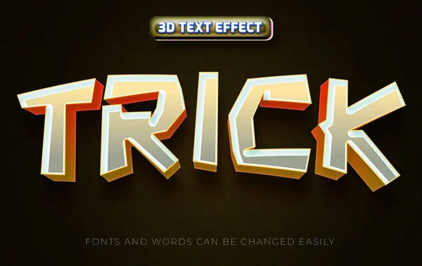 Trick Oder Behandlung Editierbare Text Effekt Stil — Stockvektor