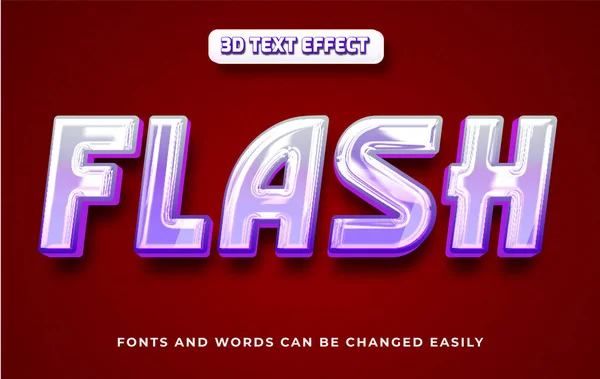 Flash Redigerbar Text Effekt Stil — Stock vektor