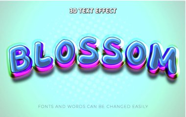 Gelişim 3d düzenlenebilir metin efekti biçimi