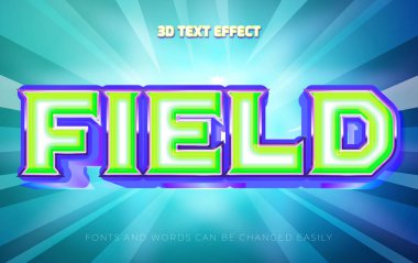 Alan Hikayesi 3d düzenlenebilir metin efekti biçimi