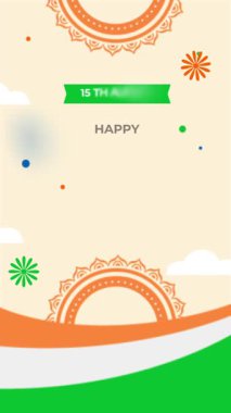 Hint Bayrağı Renkleri ve Mandala Tasarımı ile Bağımsızlık Günü Kutlaması