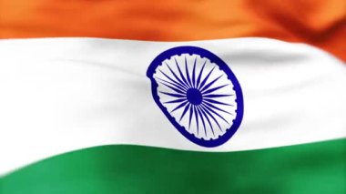 Hindistan 'ın Bağımsızlığında Hindistan Bayrağı Dalgalanıyor