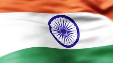 Hindistan Bayrağı Rüzgarda Dalgalanıyor Basit Sürüm