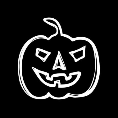 Cadılar Bayramı Canlandırılmış Kara Arkaplanda Fener Silueti