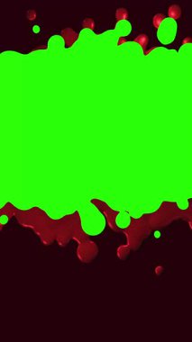 Video düzenleme için yeşil ekran sıçrama efekti.