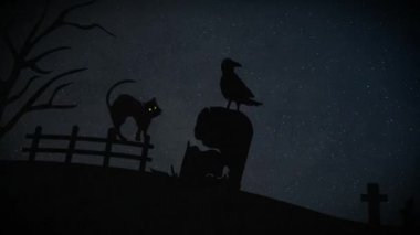 Ürkütücü elementler ve Dolunay ile Cadılar Bayramı Gecesi.