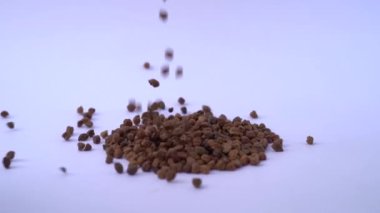 Beyaz bir arka plan üzerinde izole kurutulmuş siyah nohut