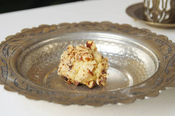 Ghraybeh Super Thin Shortbread Cookies Made Ghee Icing Sugar Flour — Stok fotoğraf