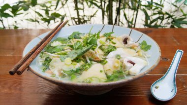 Vegan Vietnamese Pho Soup. Ph, often written as pho, is a traditional Vietnamese dish based on what is generically called a noodle soup.