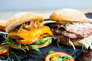 Authentic top quality American cheese Burger