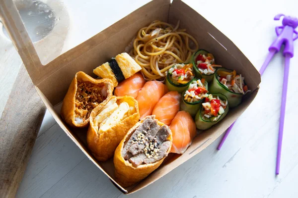 Sushi Box Nigiris Tofu Bags — Photo