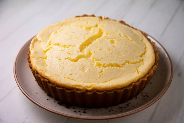 Bisküvi Tabanlı Limonlu Kek — Stok fotoğraf