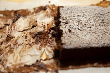 Delicious dark Chocolate sponge cake 