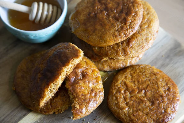 Artisanal Cookies Made Honey Butter — Zdjęcie stockowe