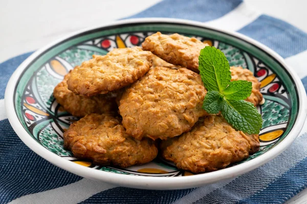 Artisanal Cookies Made Oats — Stockfoto